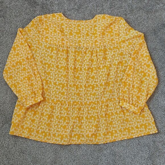 Like New Ricki's Size Large 100% Polyester Floral Print Top - Picture 6 of 11